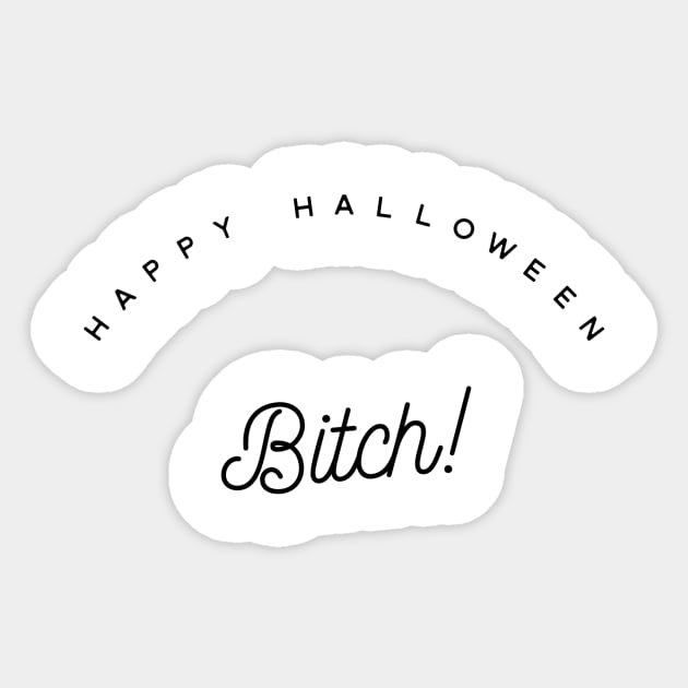 happy Halloween bitch Sticker by GMAT